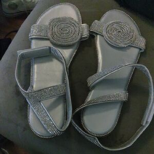 Sparkling Silver Women's Sandals